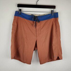 Patagonia Men's Stretch Hydropeak Boardshorts in Sisu Brown sz 32 *flawed*